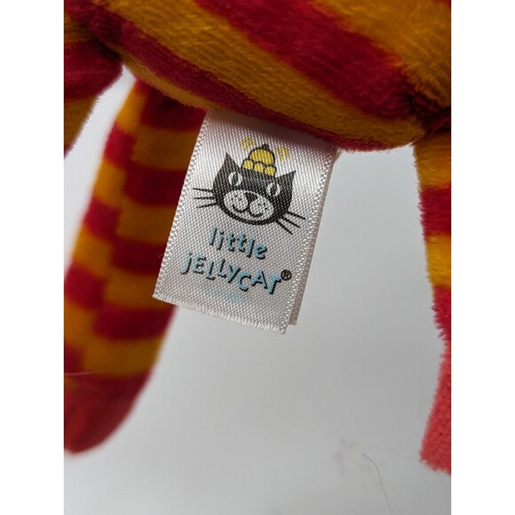 Jellycat Little Zany Zebra Orange Striped Plush Stuffed Animal Lovey - Picture 4 of 6